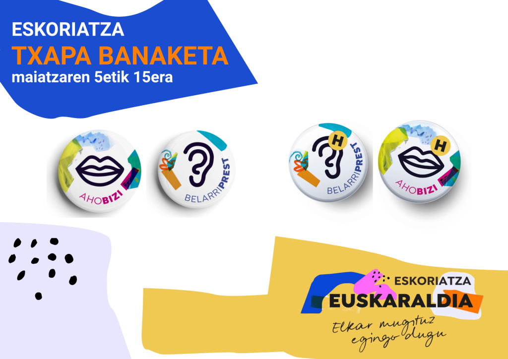 Euskaraldirako  txapa  banaketa  abian  da