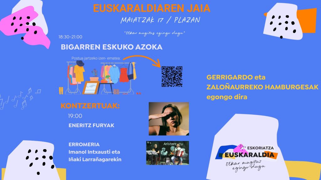 Bigarren  eskuko  azoka  eta  Euskaraldiaren  jaia