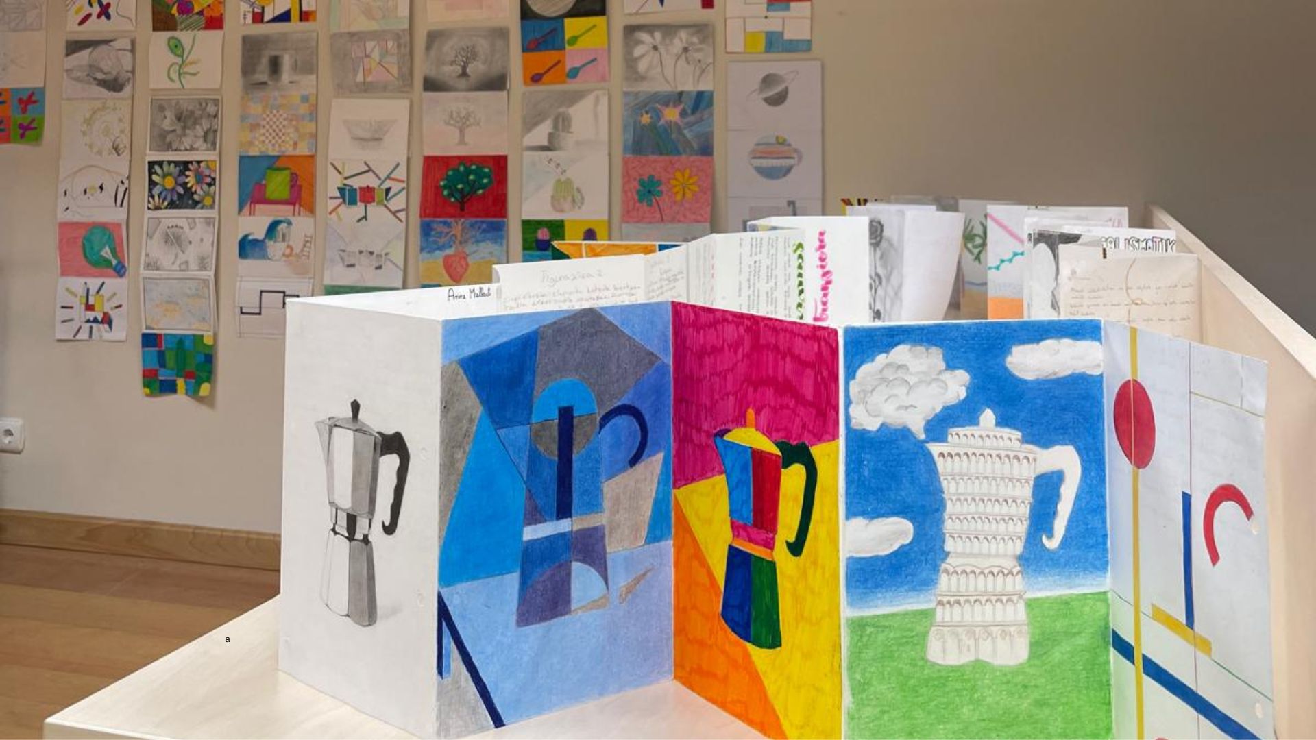 Espacio para exposiciones en la biblioteca