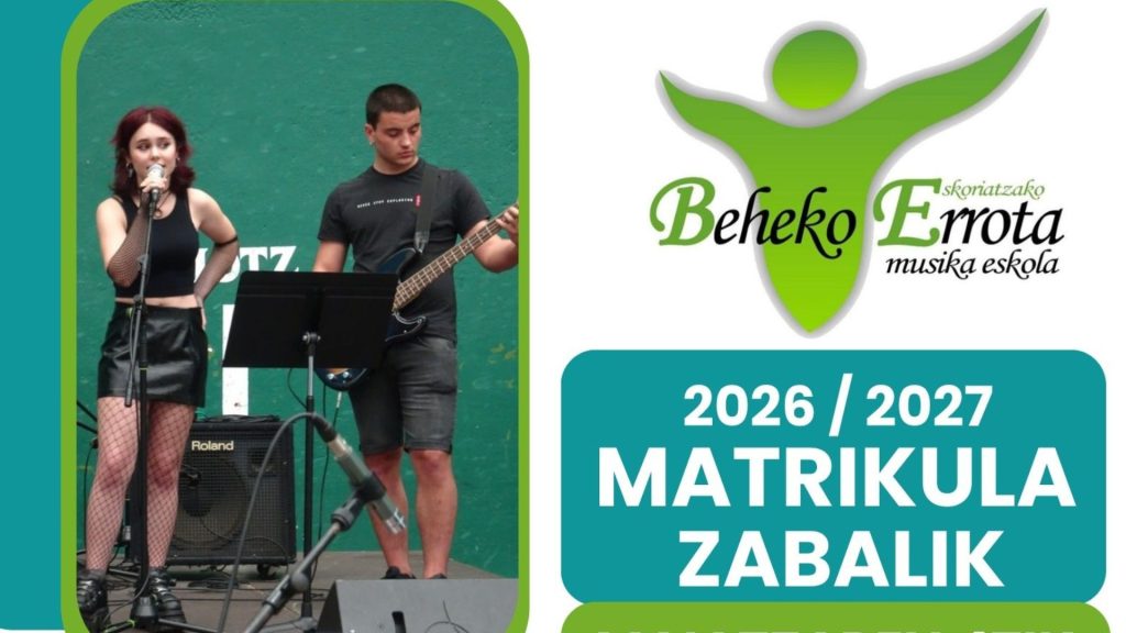 Musika  eta  dantza  eskolan  izena  emateko  epea  zabalik  dago.
